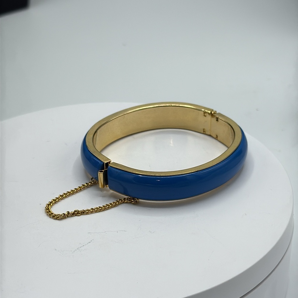 Vintage 1960’s mod blue clamper with safety chain. - Picture 2 of 4